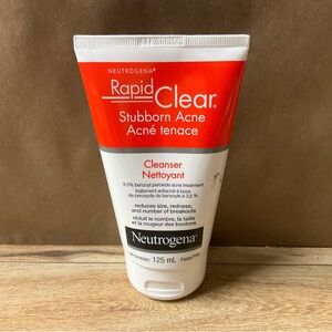 Neutrogena Rapid Clear Stubborn Acne Cleanser Face Wash Cleaner 125ml Treatment